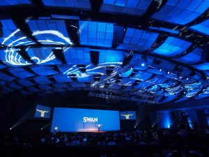 Photo of TCC stage during the SWAN product launch 2017